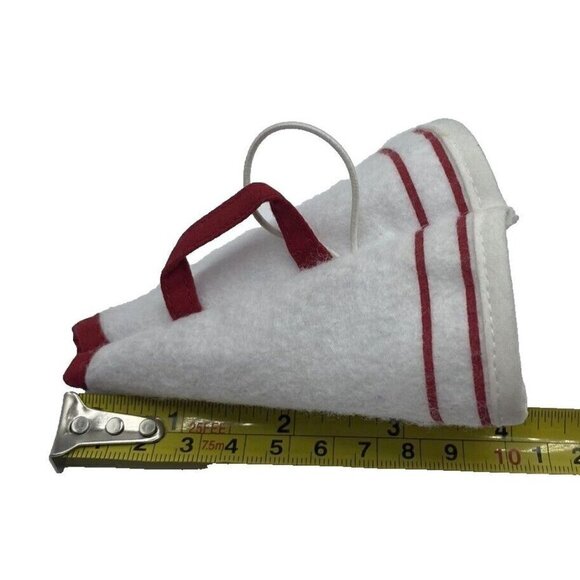 Build A Bear Red White Cheerleader Pom Poms 2 Bows Megaphone Banner Cheer - Picture 11 of 12